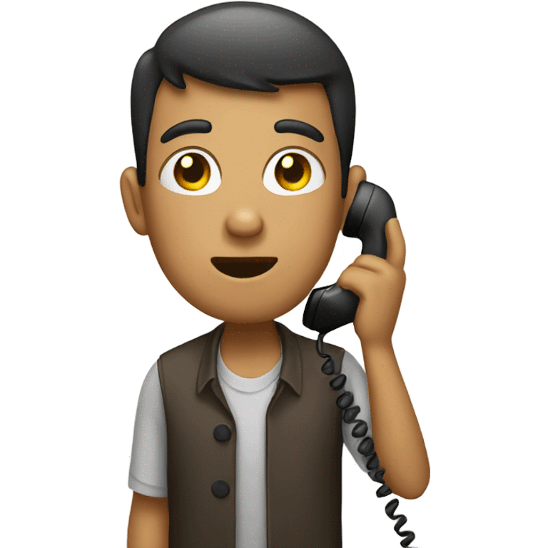 Talking on the phone emoji