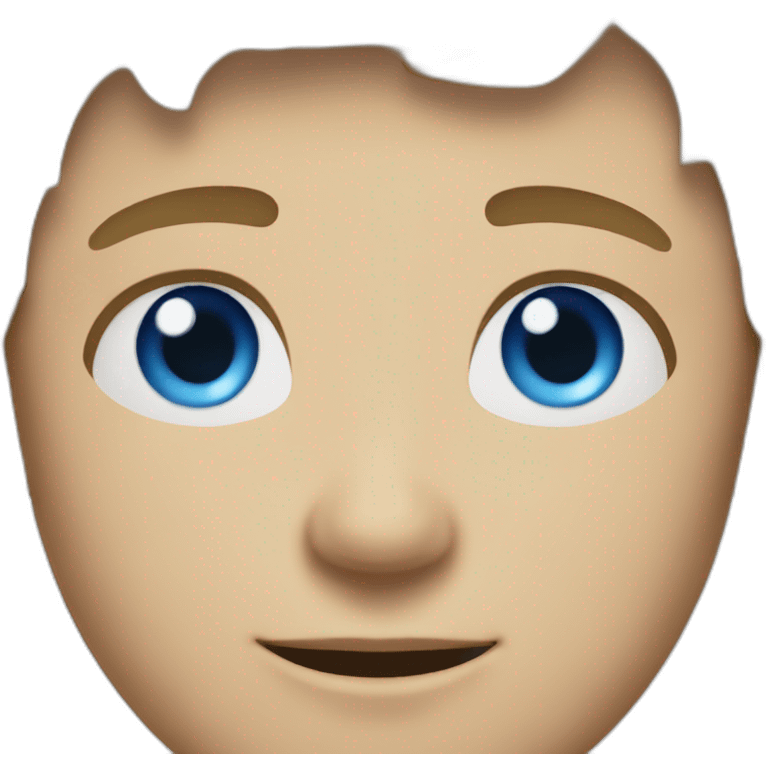 Young man, blue eyes, light short haired, ux/ui designer emoji