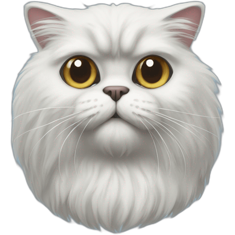 Persian cat smurf emoji