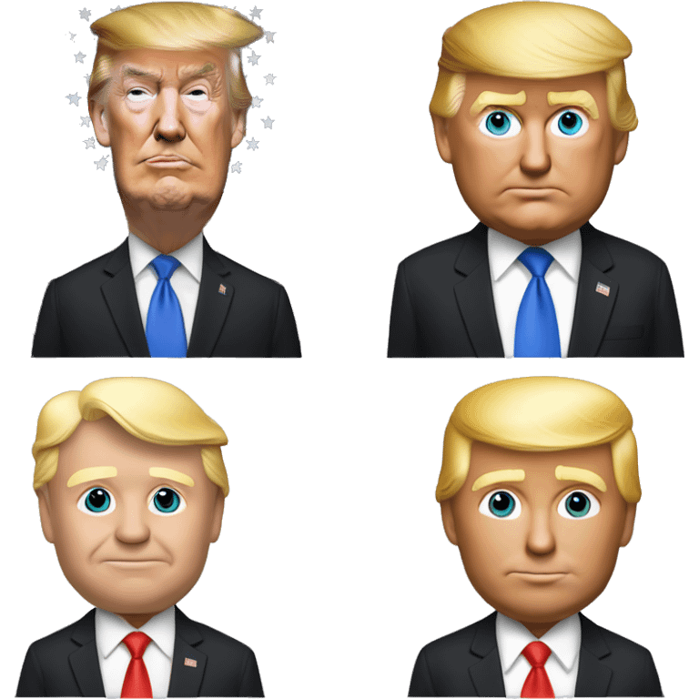 tổng thống donal trump đang hát emoji