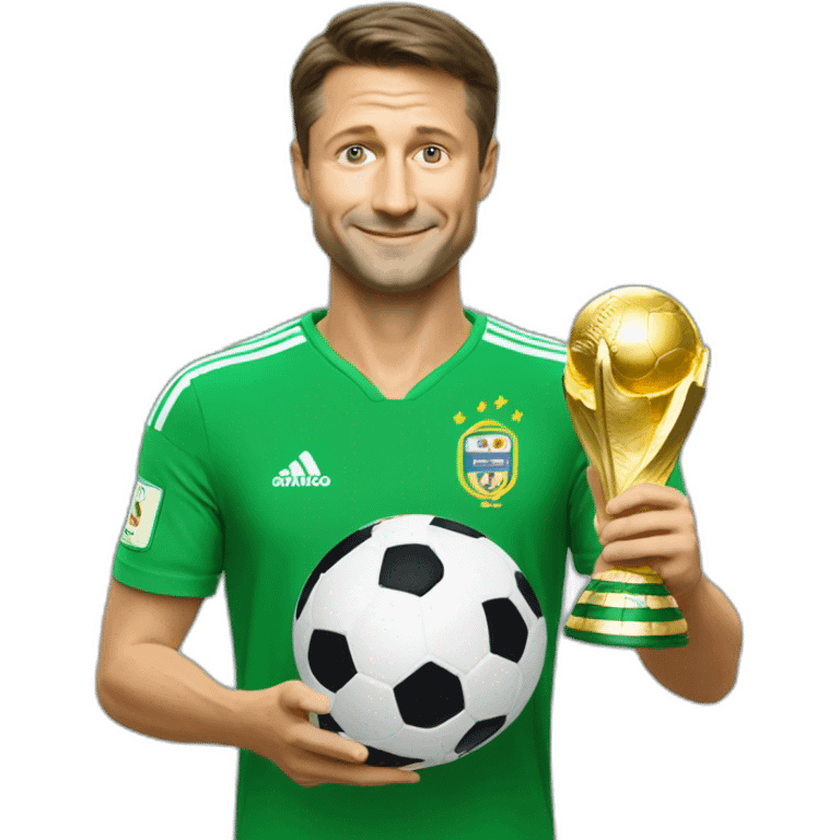 zelenskyi with world cup in his hand emoji