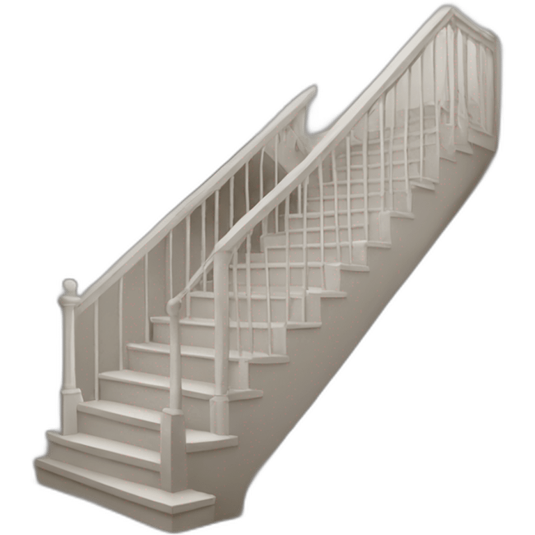 simple bold staircase with no railing emoji