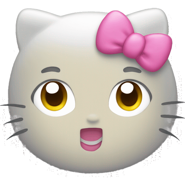 hello kitty face emoji