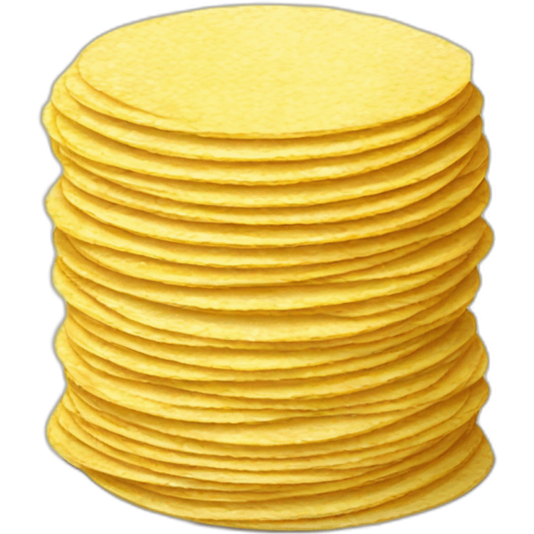 Stack of corn tortillas emoji