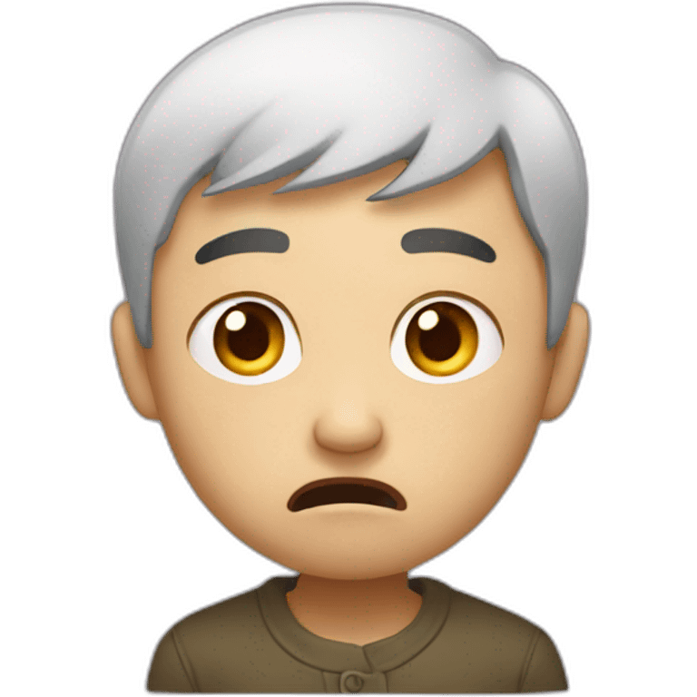 scared Chinese emoji