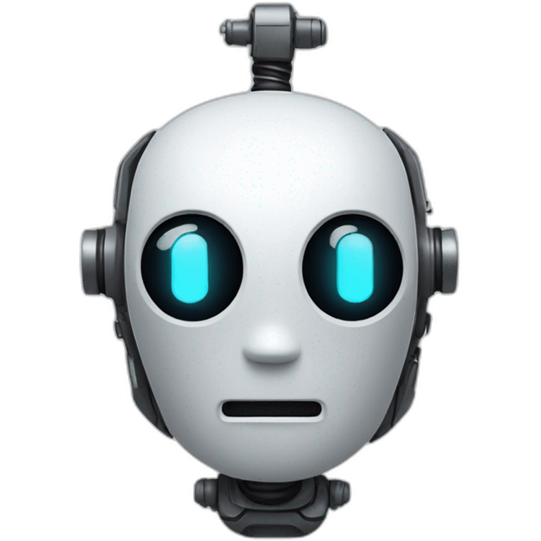 Robot with a question mark on the head emoji