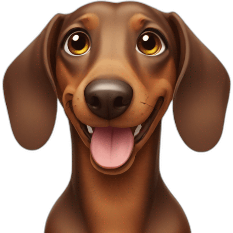 dachshund smiling emoji