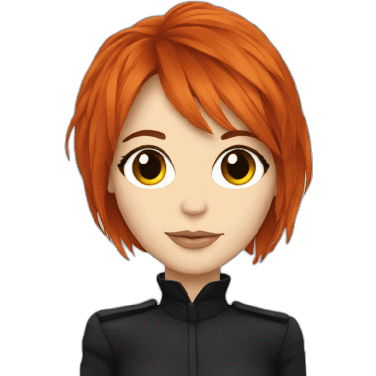 Mylène Farmer with craw emoji