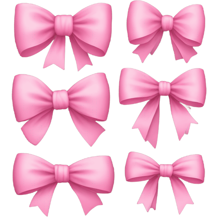 Pink bows emoji