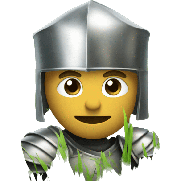 knight in grass emoji