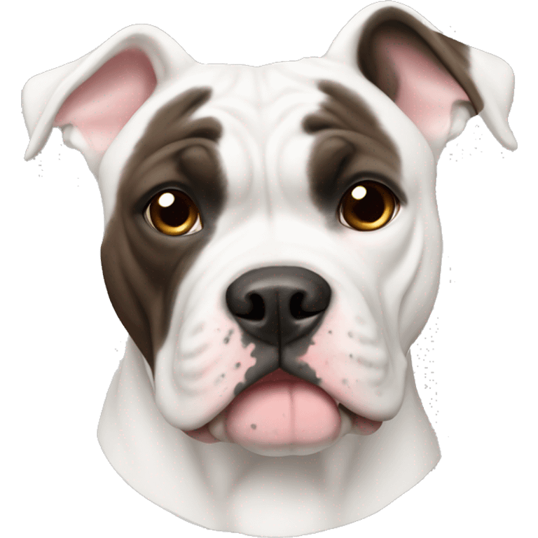 american bulldog white emoji