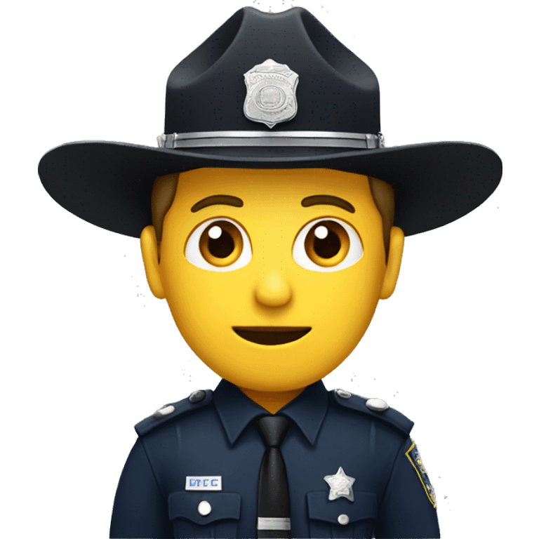 a police officer with a sombrero emoji