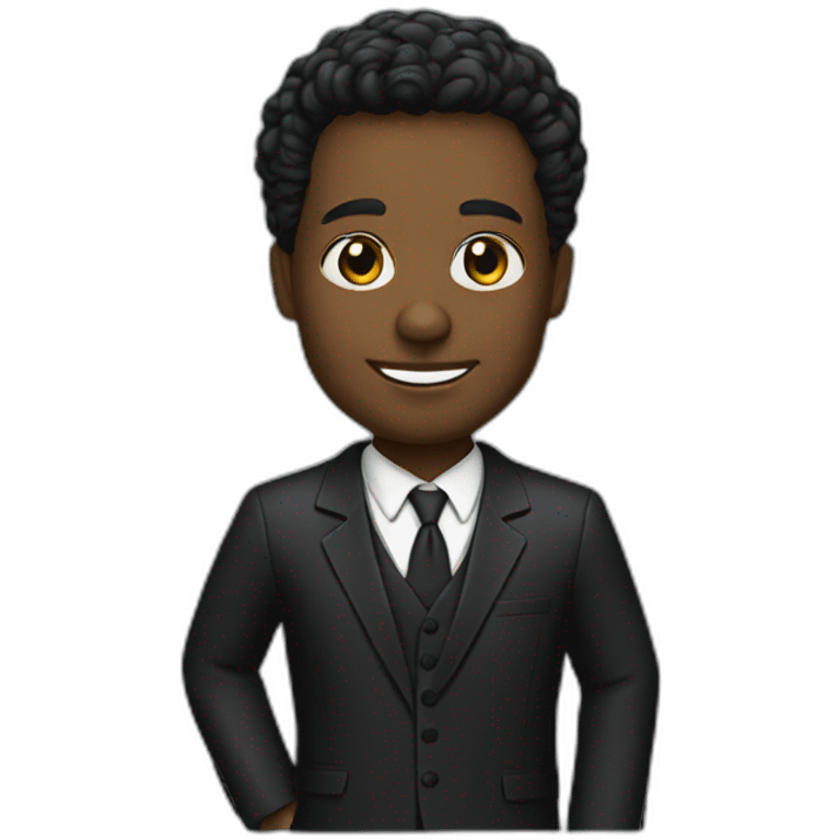 Lawyer black American emoji