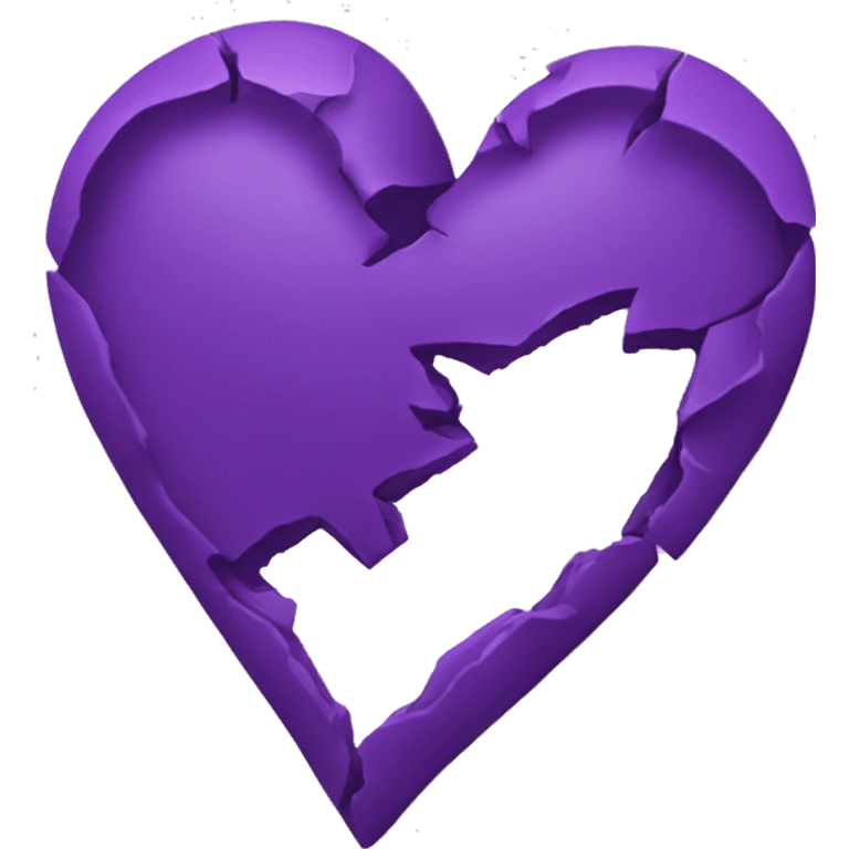 purple broken heart  emoji