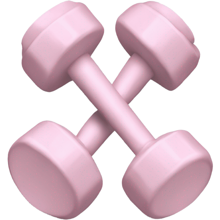 pale pink dumbells  emoji