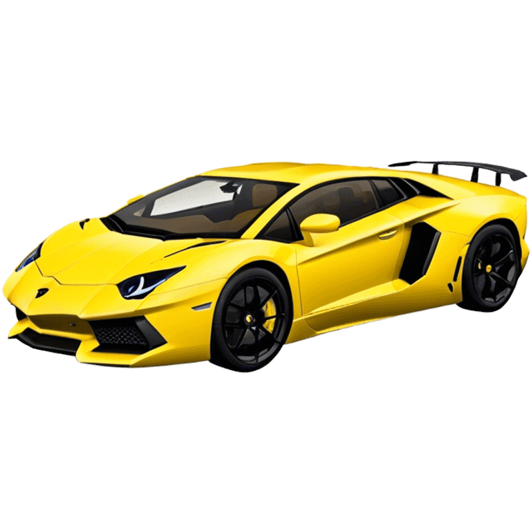 Lamborghini Aventador - Lamborghini (Model Year: 2021) (Iconic colour: Yellow) emoji