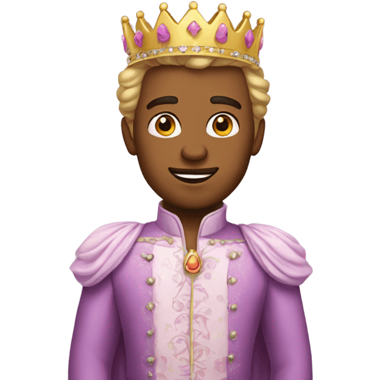 A man dressed in princess clothes  emoji