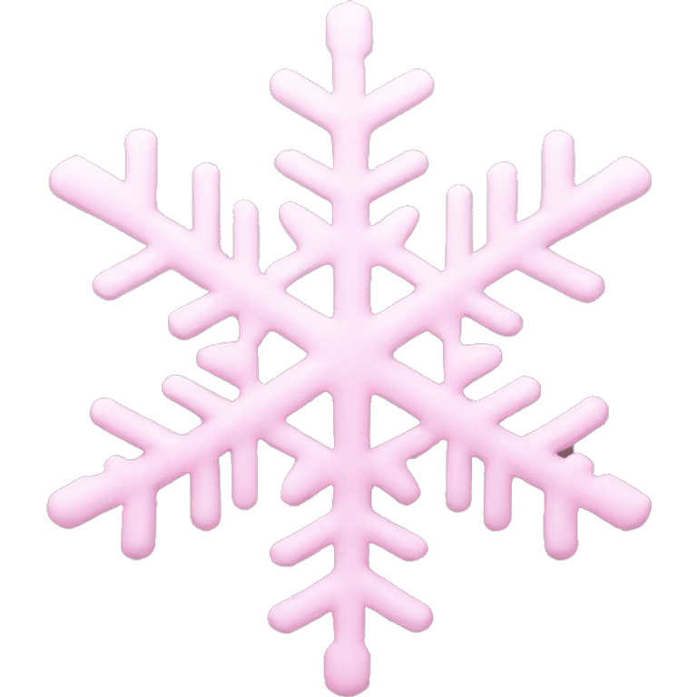 pastel pink snowflake  emoji