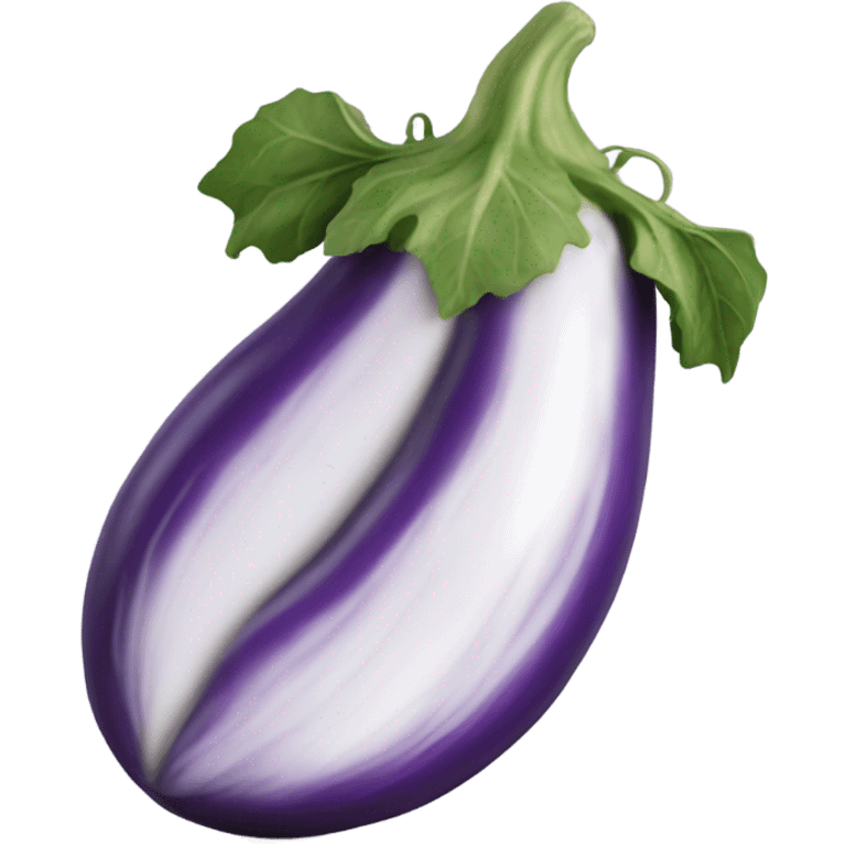 eggplant with veins  emoji