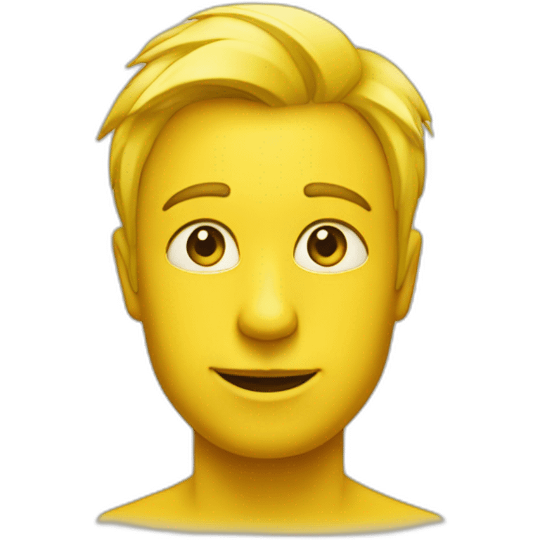 la lettre H jaune emoji