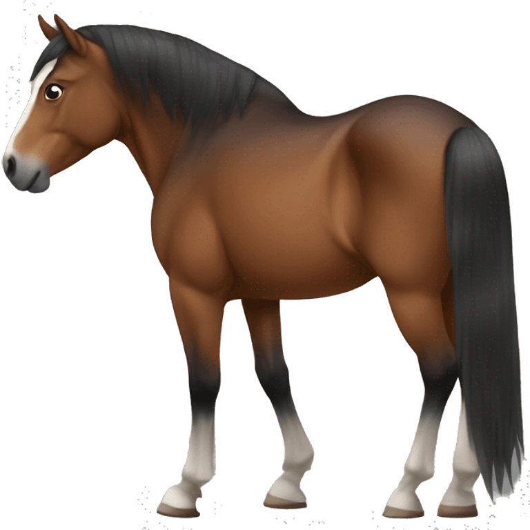 Horse with a big butt emoji