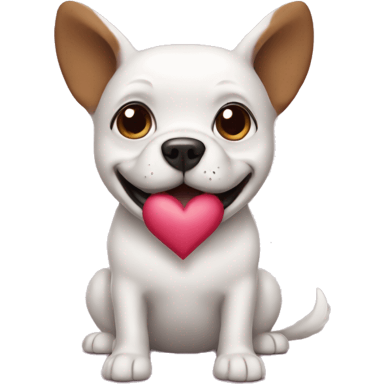 Heart dog emoji