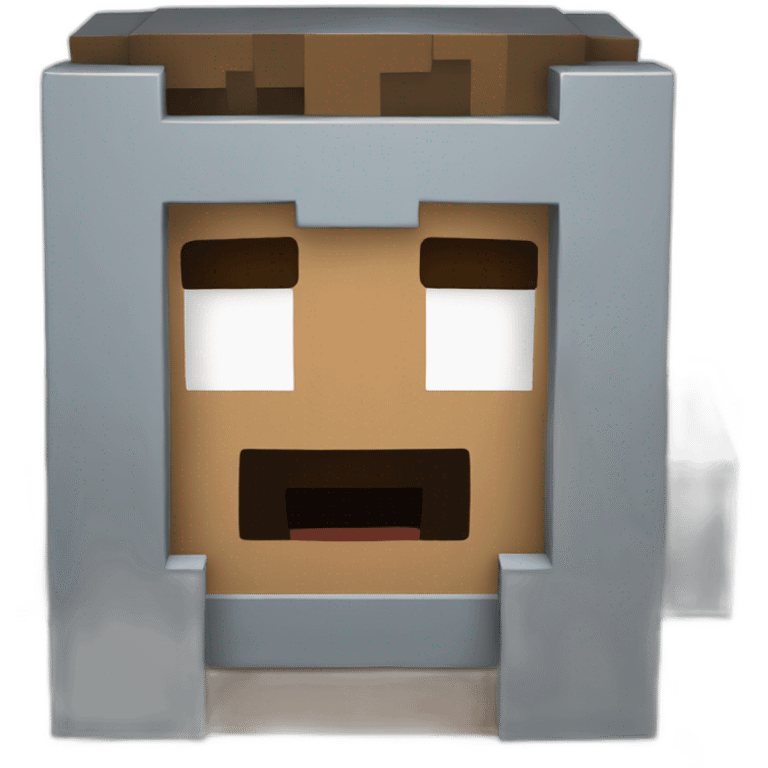 bloque de minecraft emoji