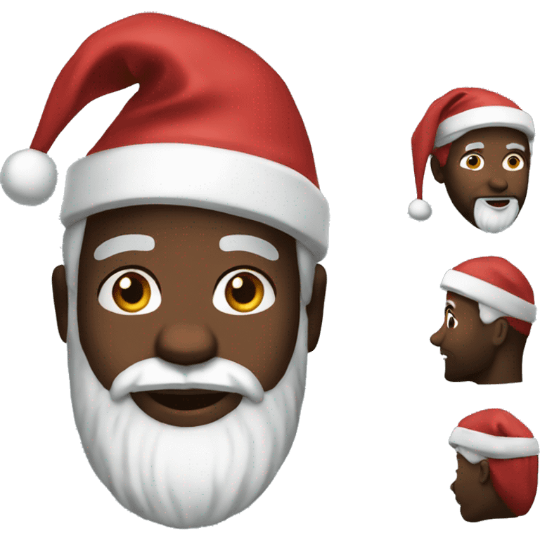 Black Santa emoji