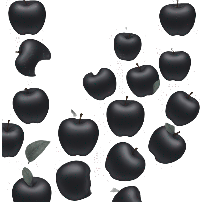 black apple emoji