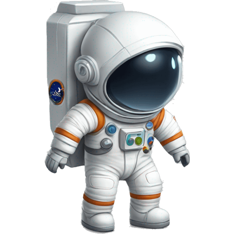 a little cartoony astronaut called astro emoji