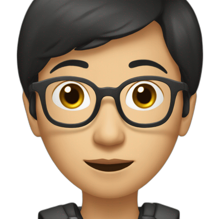 Maria Ressa writing emoji