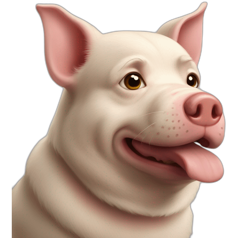 Russian pig dog emoji