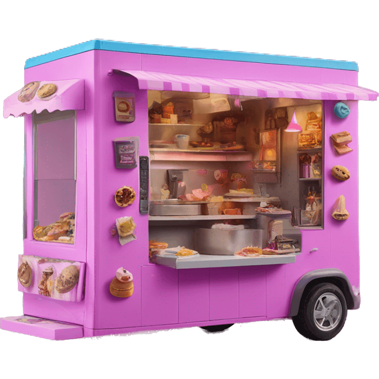 Barbie’s haunted dream house/food truck assembled from 2 pieces  emoji