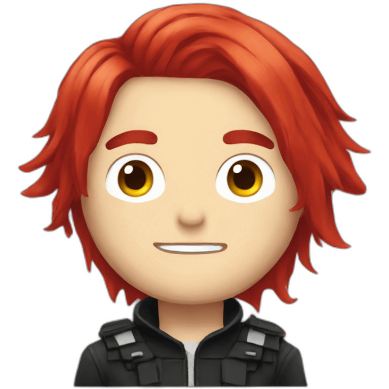 Gerard way with red hair emoji