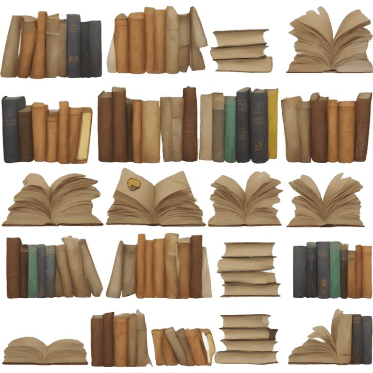 Aesthetic books emoji