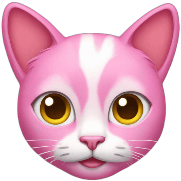 Pink cat with claws  emoji