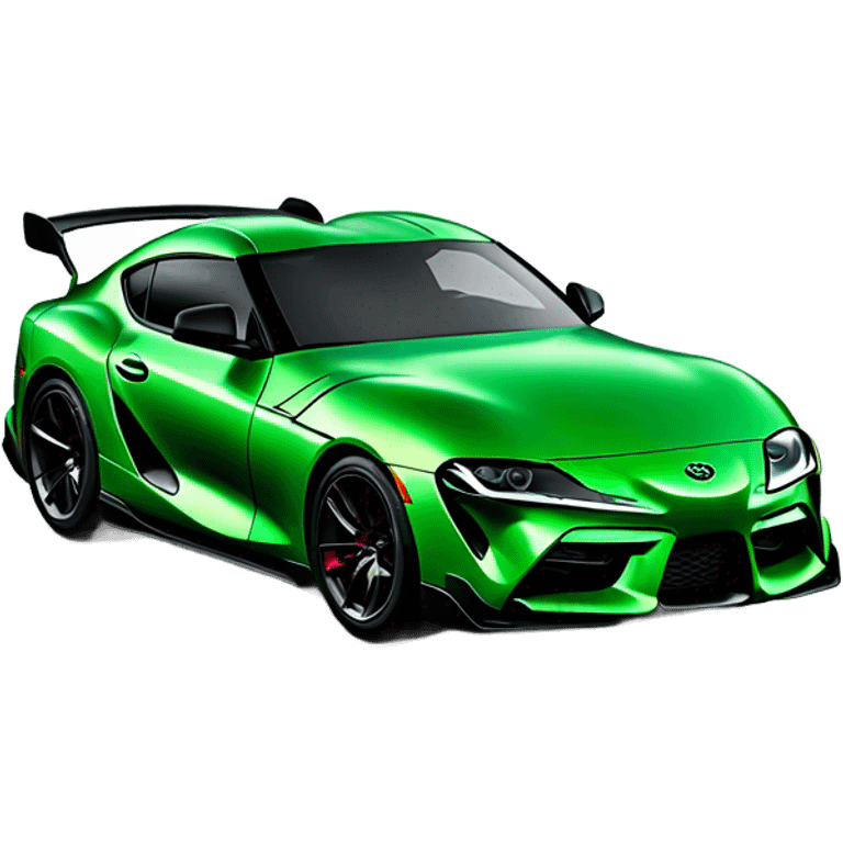 The new green Toyota Supra emoji