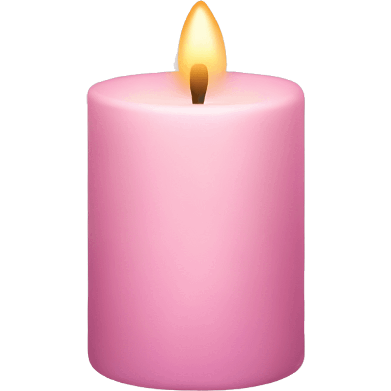 pastel pink christmas candle emoji