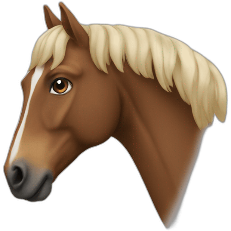 Bah e et cheval emoji