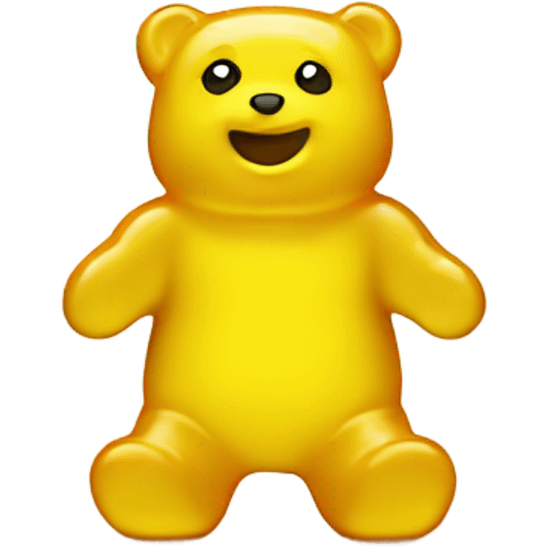 Yellow gummy bear  emoji