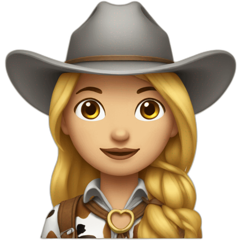 Cow girl emoji