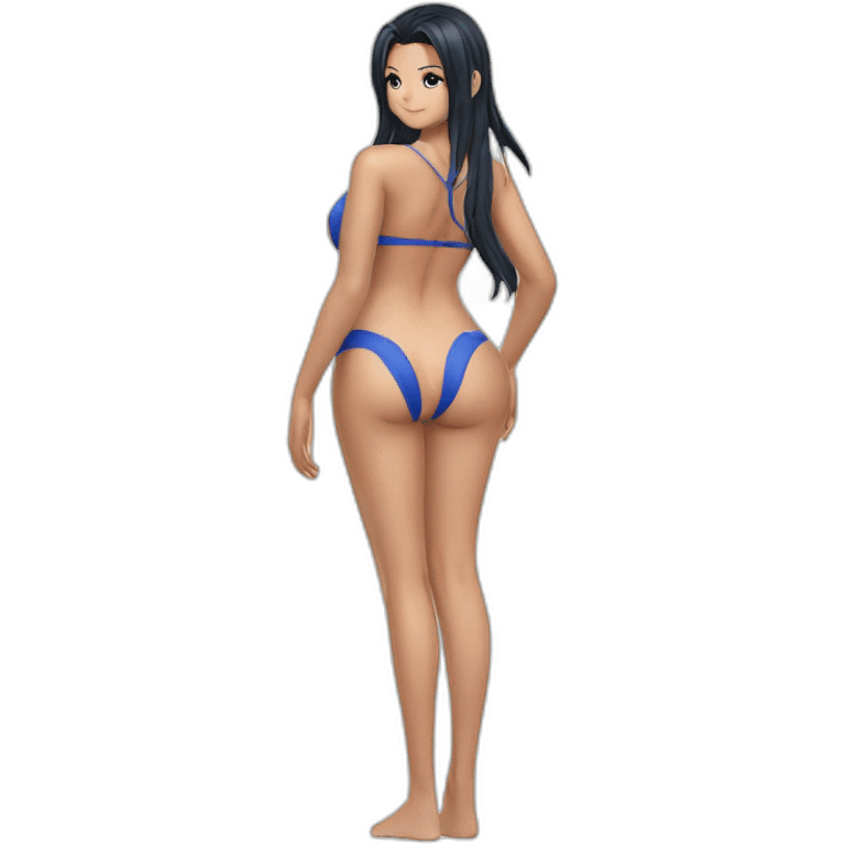 nico robin full body pawg tiny swimsuit back focus emoji