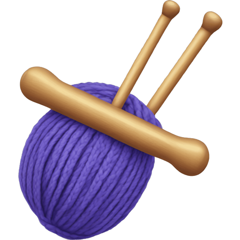 Knitting needles emoji