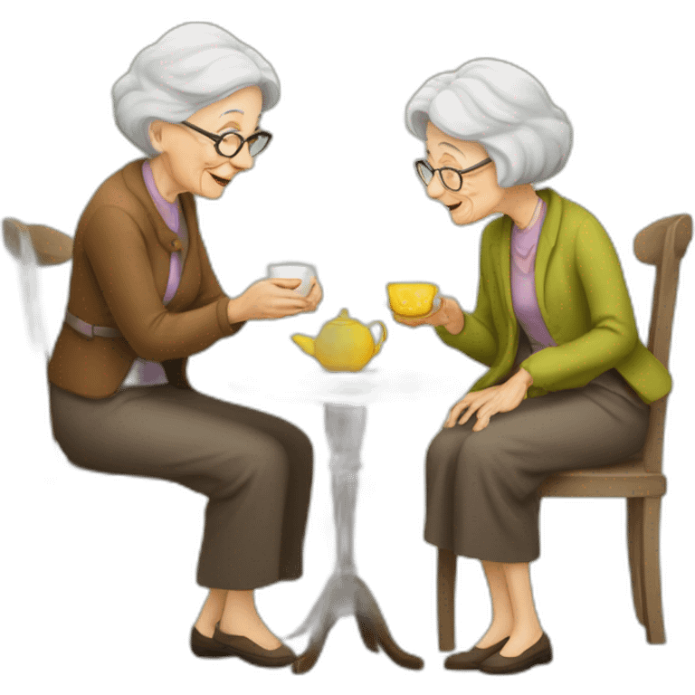 old-lady-drinking-tea-full-body-with-young-friendly-person emoji