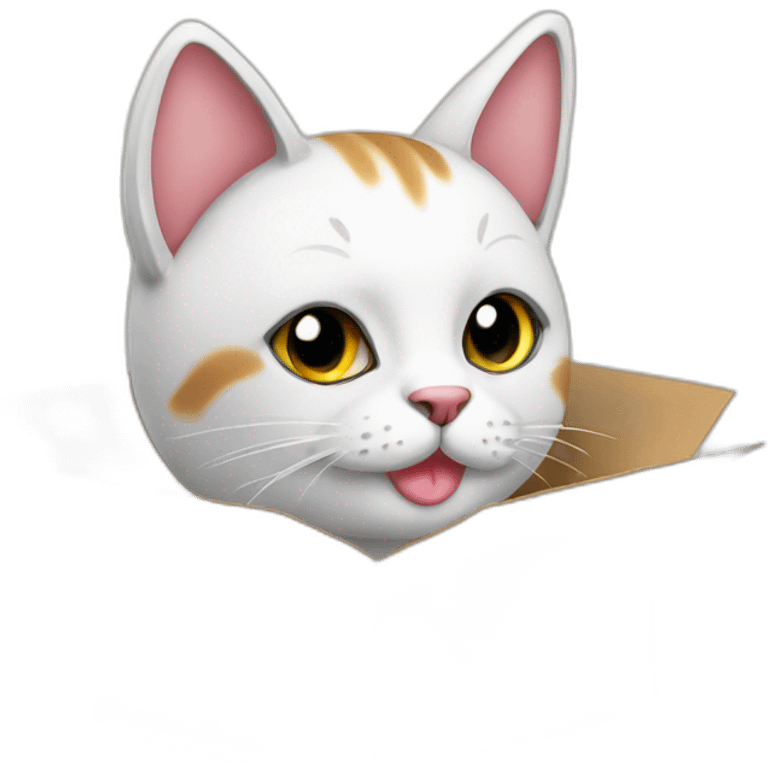 cat gift box emoji