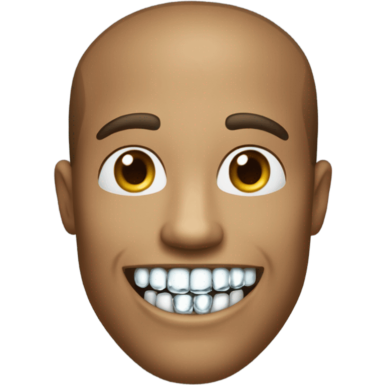 Guy with diamond teeth emoji