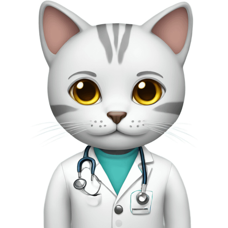 Cat doctor emoji