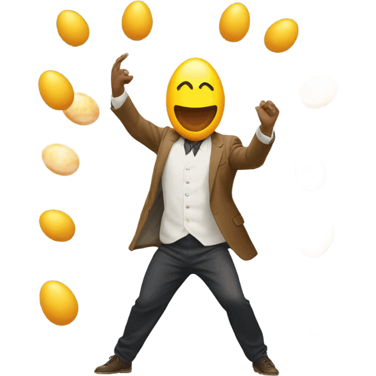 Egg man dancing  emoji