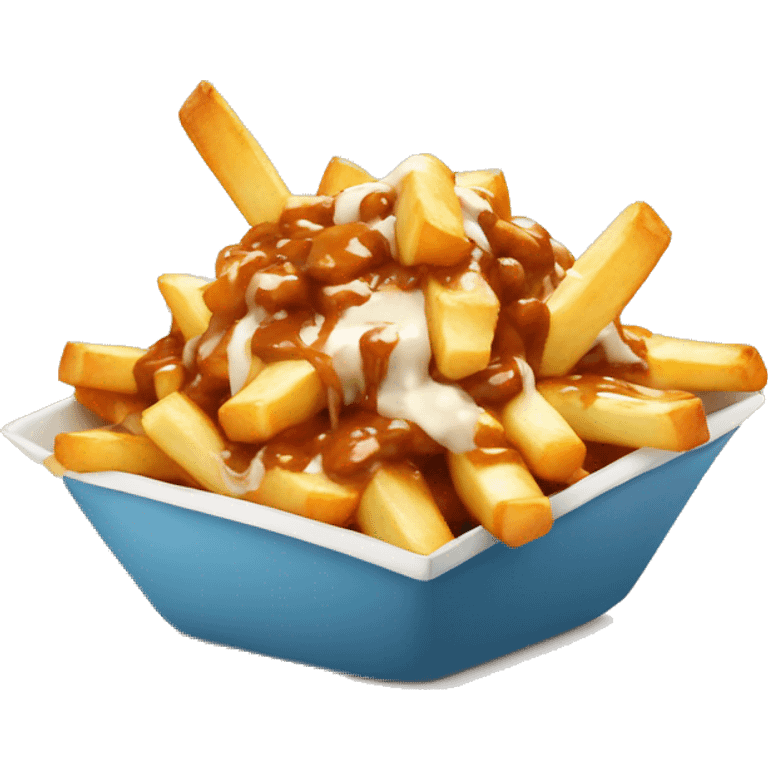 Poutine qui mange une Poutine  emoji