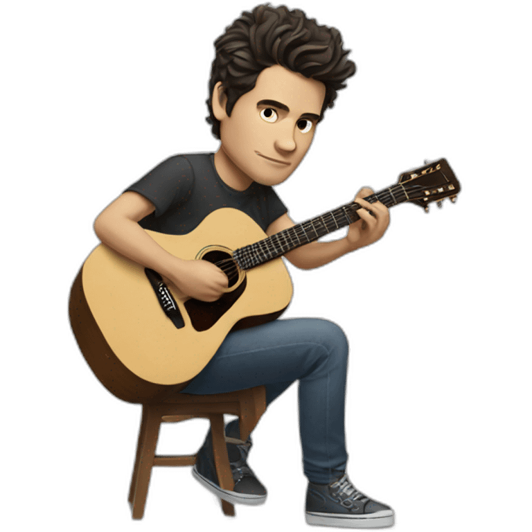 John Mayer playing guitar emoji